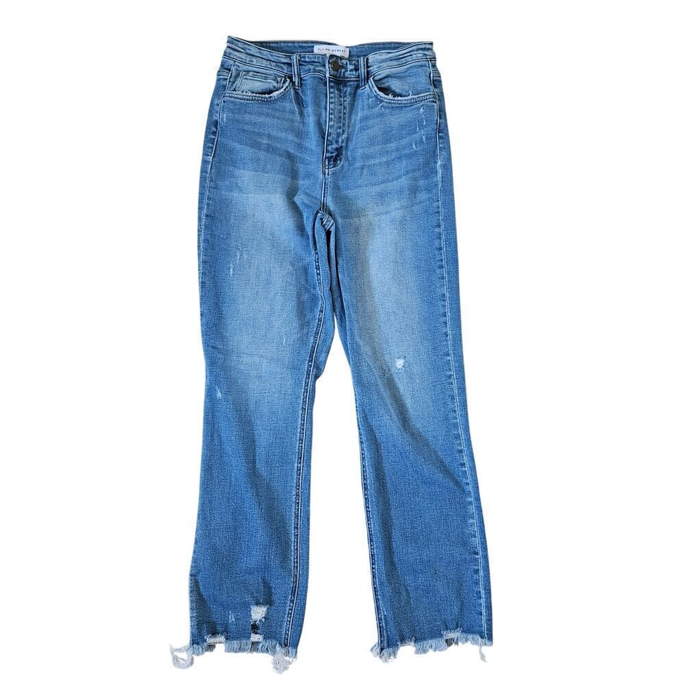 Flying Monkey Angie - High Rise Rigid Crop Straight Jeans 28
